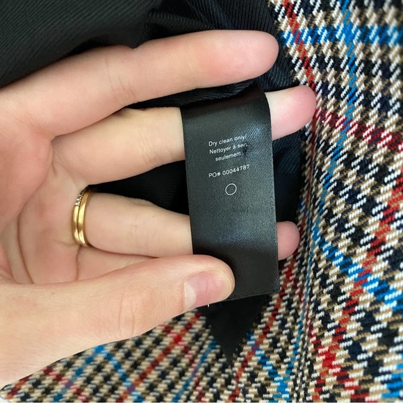 NWT Rag & Bone Elliot Plaid Wool Blazer Jacket - Picture 9 of 10